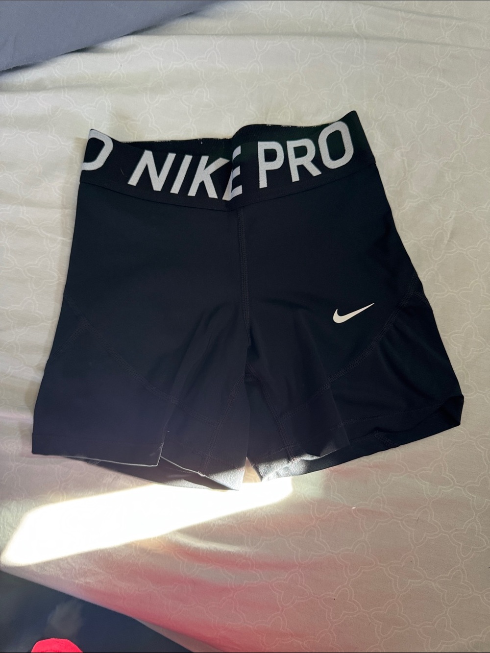 Nike Black Pro Mid-Rise Performance Shorts